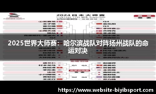 2025世界大师赛：哈尔滨战队对阵扬州战队的命运对决